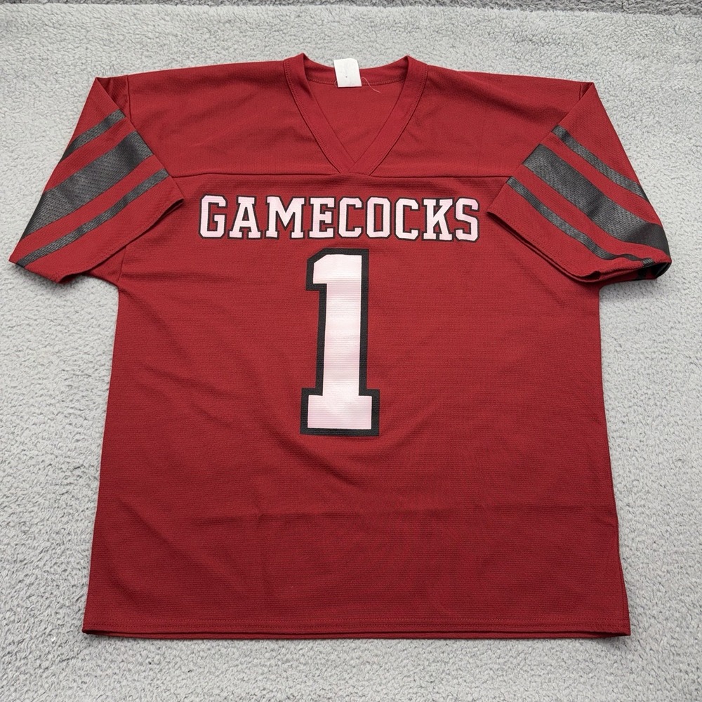 South Carolina Gamecocks Vintage #1 USC Football Jersey Adult Size Large Garnet